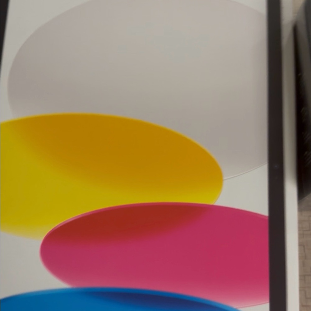 Apple Tablet with Colorful Display